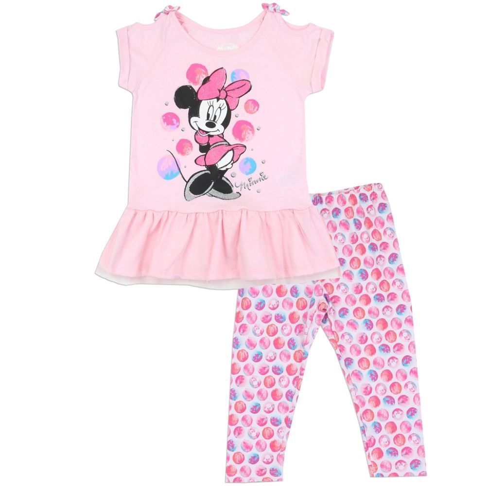 🎁🍁PNK Minnie Leggings Set! With Tulle! Size 5